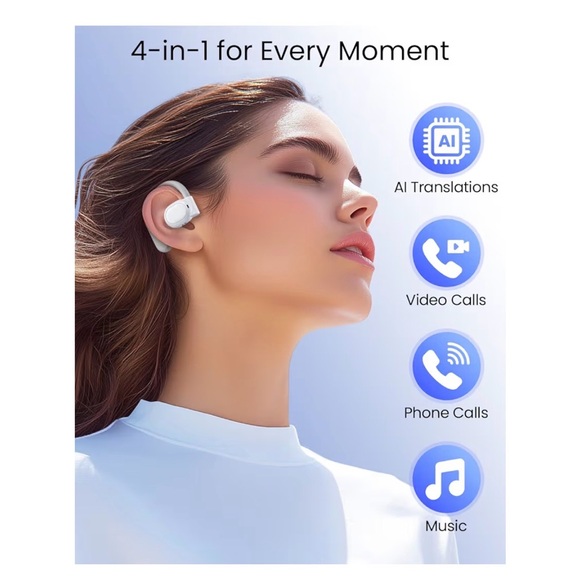 NEW Headphones IA Translators 4-in-1: 144+ Languages, IPX7, Bluetooth - Picture 6 of 12